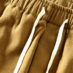 Winter thick cotton linen pants, winter cotton linen casual pants