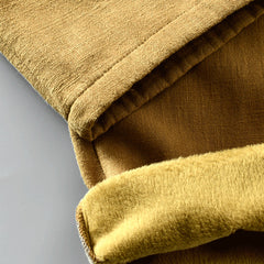Winter thick cotton linen pants, winter cotton linen casual pants