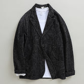 Loose Linen Suit Jacket, Vintage Chinese Casual Cotton Linen Suit Jacket