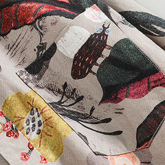 Loose Printed Jacket, Vintage Casual Cotton Jacket