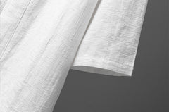 Men's summer kimono, vintage Japanese cotton linen kimono, Chinese casual cotton linen shirt 20240725