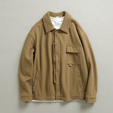Men's Japanese cotton jacket, loose casual cotton jacket