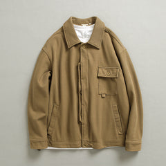Men's Japanese cotton jacket, loose casual cotton jacket