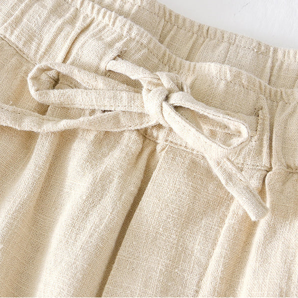 Summer cotton linen shorts, loose  casual summer shorts