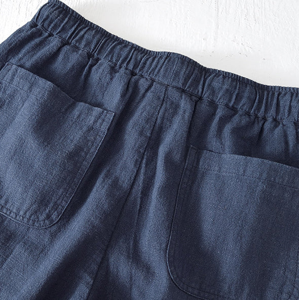 Summer cotton linen shorts, loose  casual summer shorts