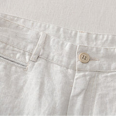 Summer cotton linen shorts, casual linen shorts