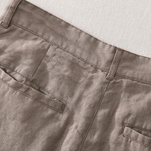 Summer cotton linen shorts, casual linen shorts