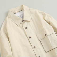 Loose men's cotton jacket, retro casual cotton jacket