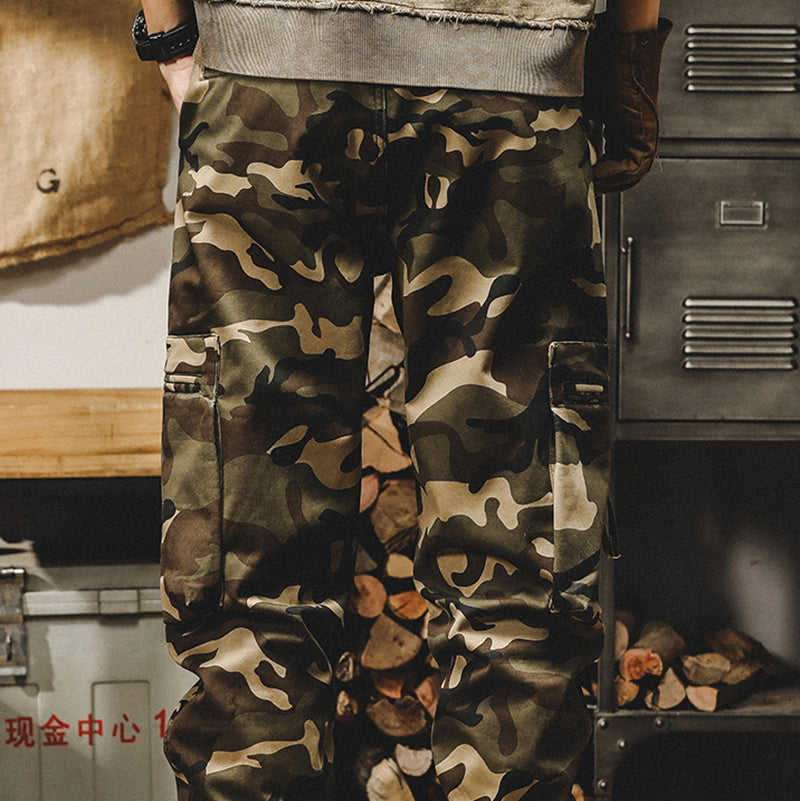 Men's Camouflage Cargo Pants,Cotton Ankle Pants,Cotton Work Pants,Casual Ankle Pants