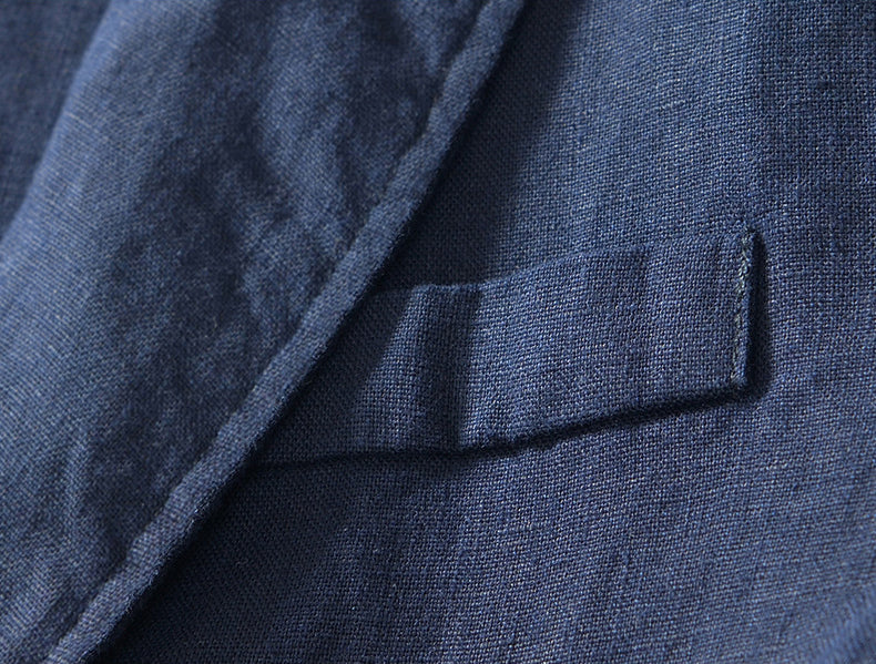 100% Linen Jacket, Casual Men's Linen Jacket