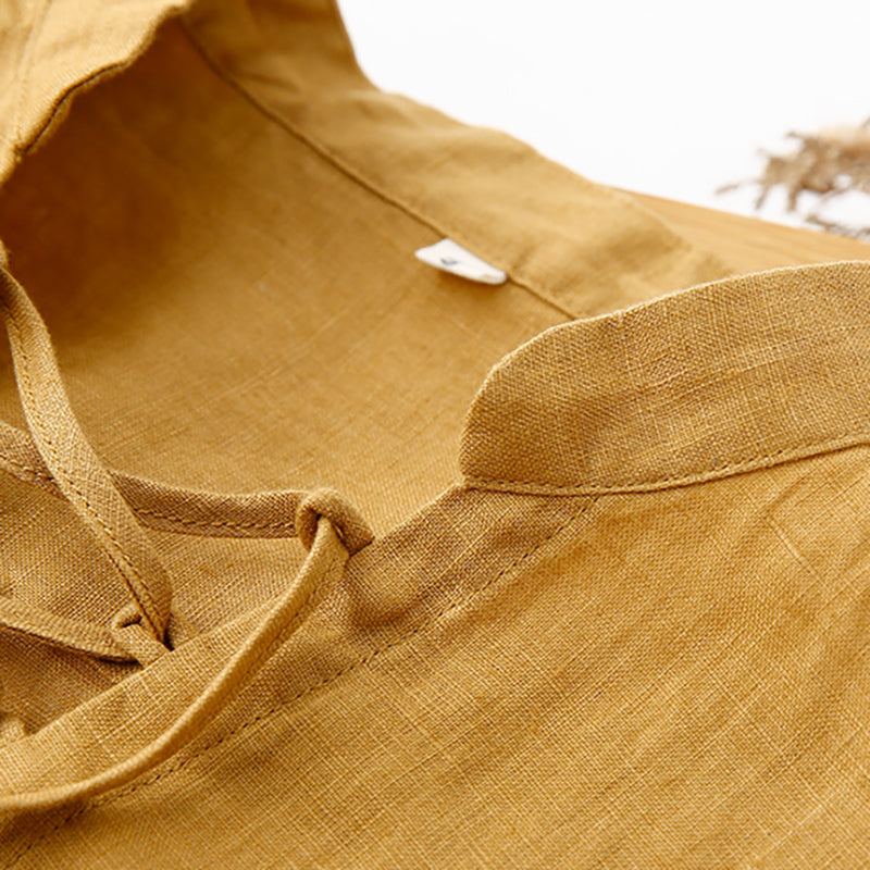 Vintage linen shirt, loose casual linen shirt