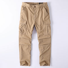 Cotton Cargo Pants, Men's Work Pants, Vintage Classic Casual Pants