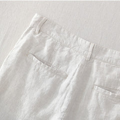 Summer cotton linen shorts, casual linen shorts