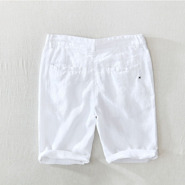 Summer cotton linen shorts, casual linen shorts