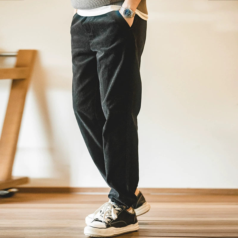 Men's Cotton Corduroy Pants for Fall and Winter
