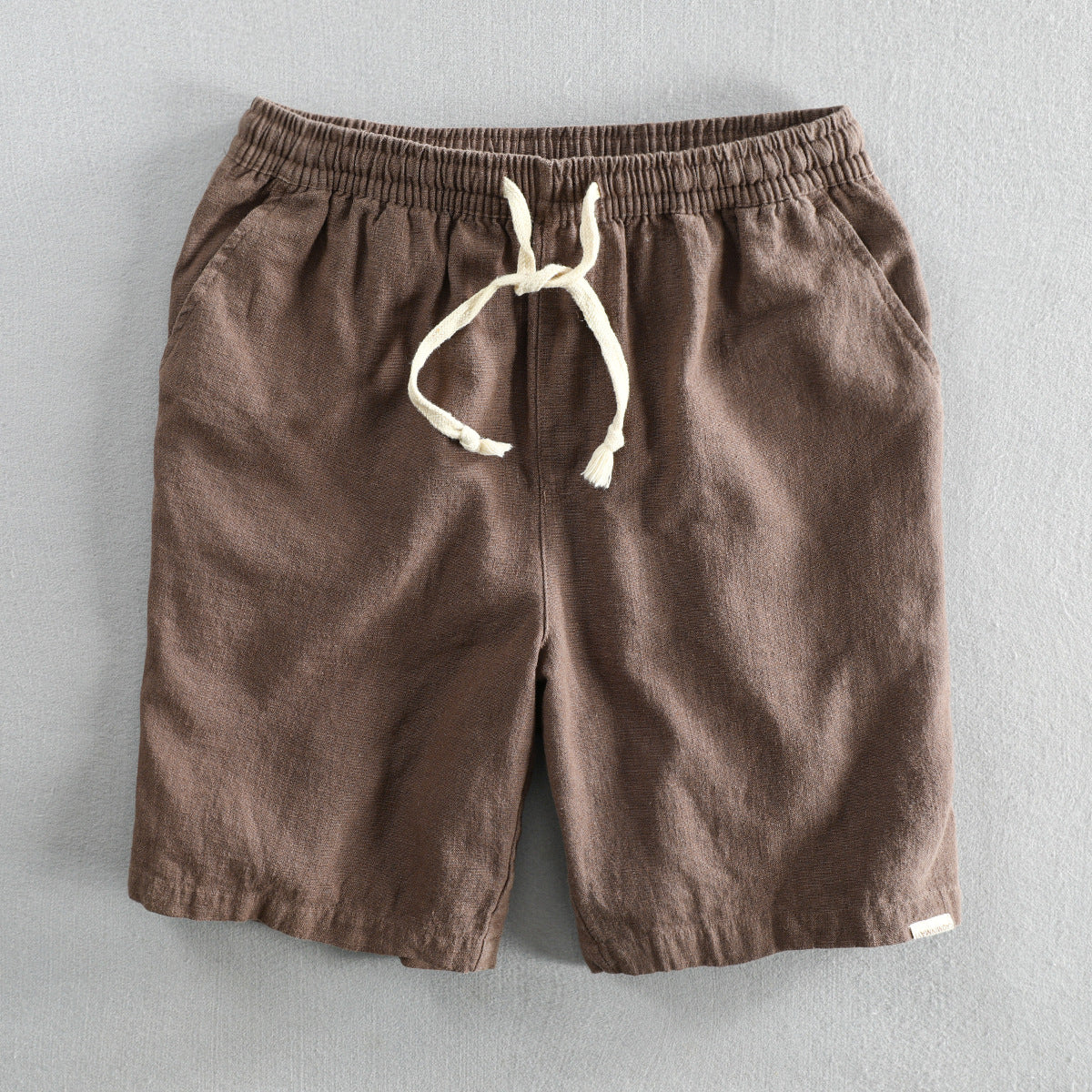 Summer cotton  linen shorts, loose fitting cotton  linen shorts