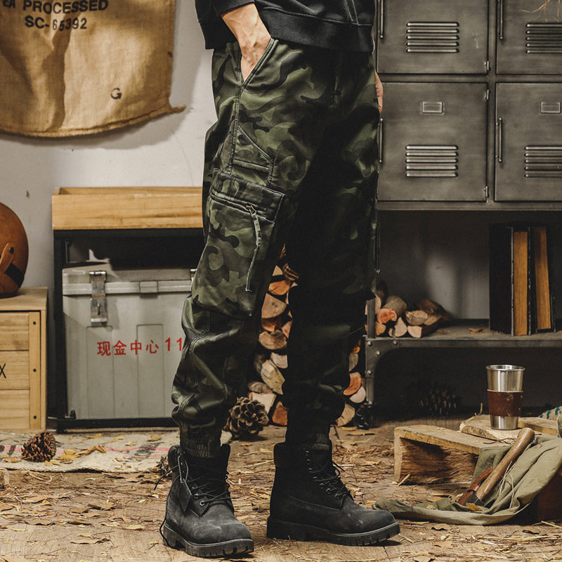 Men's Camouflage Cargo Pants,Cotton Ankle Pants,Cotton Work Pants,Casual Ankle Pants