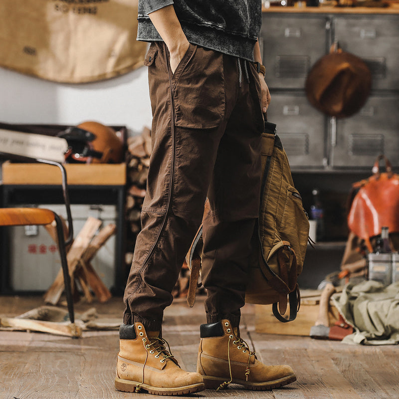 Men's Cargo Pants,Cotton Ankle Pants,Cotton Work Pants,Casual Ankle Pants