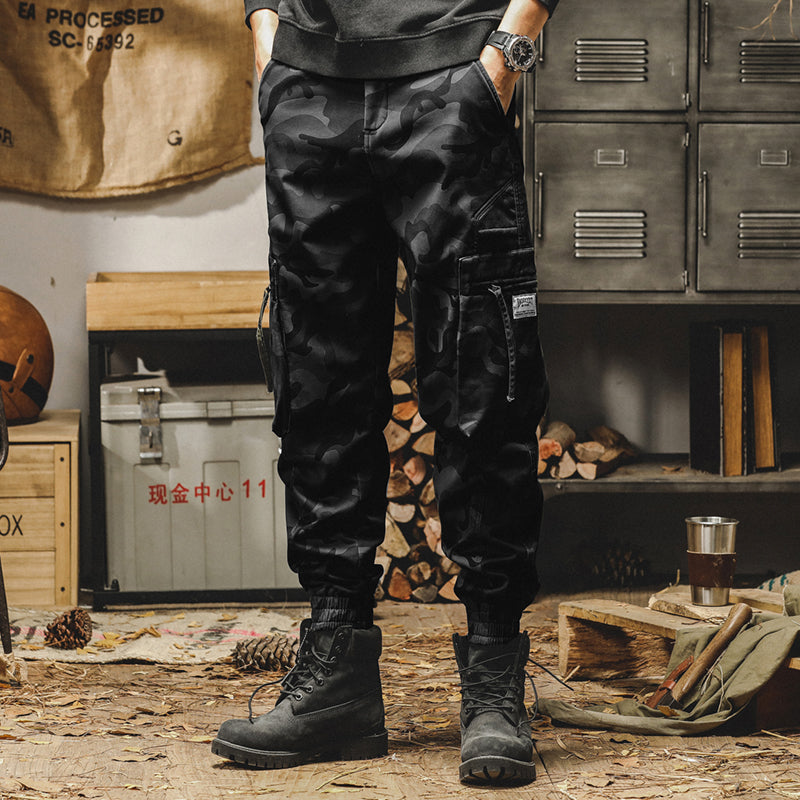 Men's Camouflage Cargo Pants,Cotton Ankle Pants,Cotton Work Pants,Casual Ankle Pants