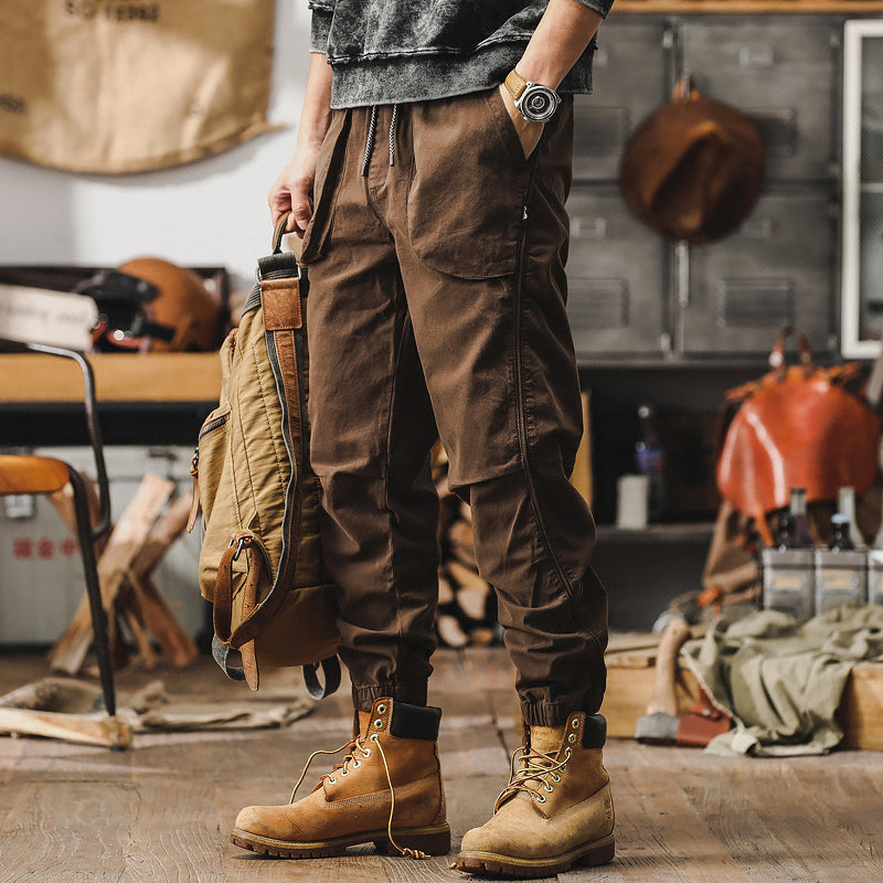 Men's Cargo Pants,Cotton Ankle Pants,Cotton Work Pants,Casual Ankle Pants