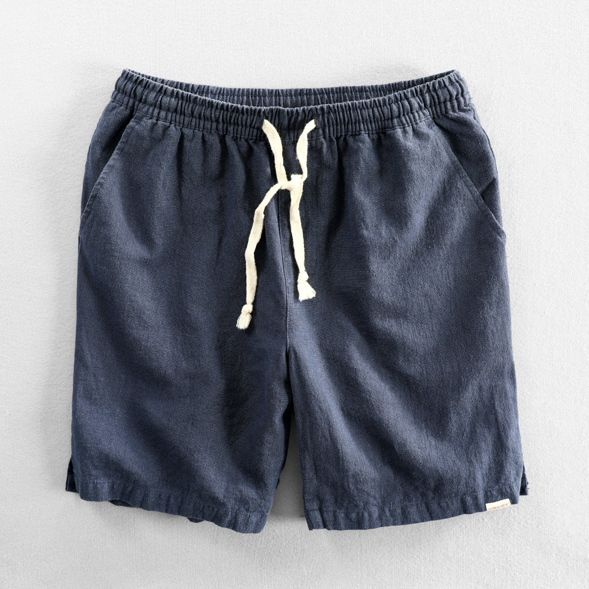 Summer cotton  linen shorts, loose fitting cotton  linen shorts